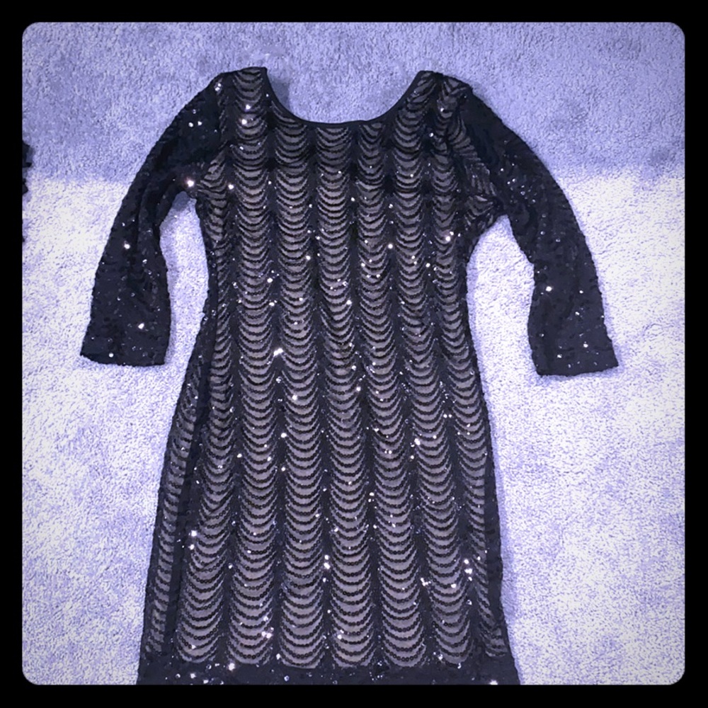 Black Sequin Mini Dress 🖤🖤